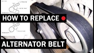 How to replace alternator belt [upl. by Dyann]