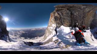 360 Camera  Eiger North Face – Death Bivouac [upl. by Lekym177]