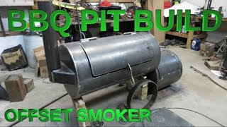 DIY BBQ PIT OFFSET SMOKER build [upl. by Mighell]