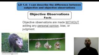 Comparing subjective observations and objective observations [upl. by Ginelle]