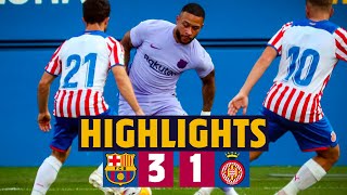 HIGHLIGHTS  Barça 31 Girona MEMPHIS DEBUT FOR BARÇA 🦁 [upl. by Lauryn738]