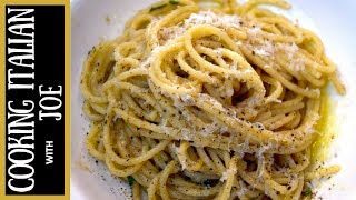 Cacio e Pepe Cheese Pepper Pasta  Cooking Italian with Joe [upl. by Eerb]