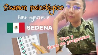 EXAMEN PSICOLOGICO MILITAR ¿qué te preguntan [upl. by Anairb]