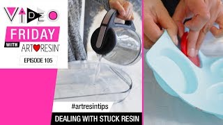 How To Remove Stuck Resin From A Silicone Mold [upl. by Nirre]