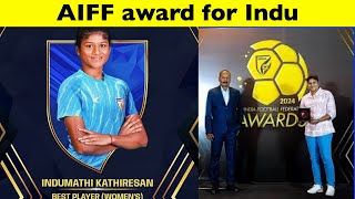 AIFF award for Indumathi [upl. by Amos]