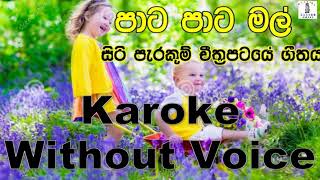 Pata Pata Mal Wage PipiSiri Parakum Movie Song Karoke Without Voice [upl. by Philipa]