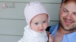 How To Crochet A Simple Baby Bonnet Croby Patterns [upl. by Ahsieni]