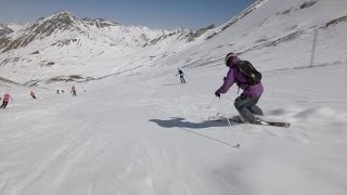 Frühlingsskilauf in Ischgl Tirol Österreich  Schneebericht am 2132014 [upl. by Asare236]