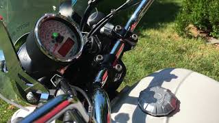 Moto Guzzi V9 Roamer with Agostini sound [upl. by Niltag]