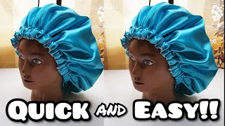 How to make a Satin Bonnet EASIEST WAY [upl. by Aihsekin]