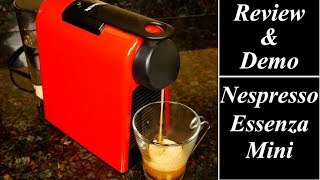 Nespresso by Delonghi Essenza Mini Review and Demo [upl. by Yenhoj]