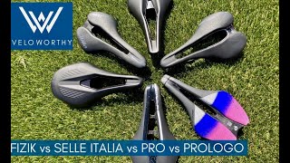 Fizik vs Selle Italia vs Prologo vs Pro Saddle Review [upl. by Claretta]