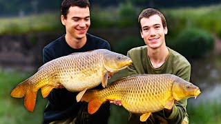 Carp Fishing On The River  Small Stream Success [upl. by Noivax177]