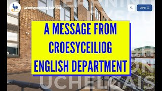 CROESYCEILIOG ENGLISH DEPARTMENT [upl. by Nrehtac]