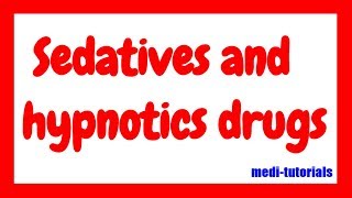 Sedatives and hypnotics drug  CNS pharmacology  Barbiturates  medi tutorials [upl. by Lohner940]