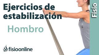 Ejercicios de estabilización para lesiones y rehabilitación de hombro [upl. by Shem]