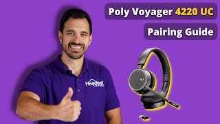 Poly Voyager 4220 UC Pairing Guide [upl. by Kevina]