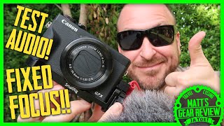 Perfect Focus and Audio on Canon G7X Mark III  FIXED [upl. by Ariday]