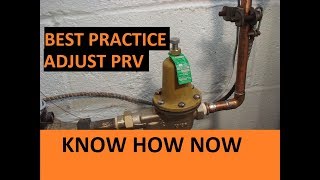 How to Adjust a Water Pressure Regulator Valve [upl. by Ojaras]