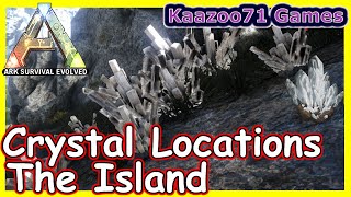 Ark Where to Find Crystal The Island 💥  Crystal Locations [upl. by Machutte780]