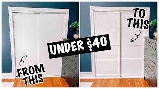 OUR FIXER UPPER  Door Makeover under 40 [upl. by Ydnir752]