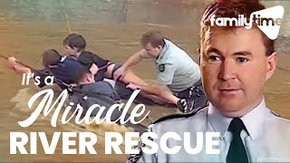 Miraculous River Rescue Caught On Camera  Its A Miracle [upl. by Kilan268]