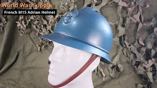 French M15 Adrian Helmet Showcase [upl. by Annaynek]