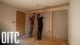 Minimalist Custom Closets  Finishing Drywall  Home Renovation [upl. by Knowling]