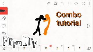 How to animate a Stick fight combo on FlipaClip [upl. by Haerr]