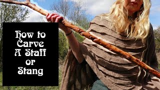 Witchcraft Tools  How to Make a Staff or Stang for Beginners [upl. by Ttirrej232]