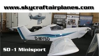 SD1 Minisport experimental amateurbuilt aircraft Skycraft Airplanes [upl. by Iman]