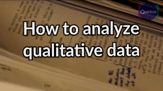 How to Analyze Qualitative Data [upl. by Setiram]