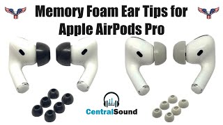 How to Replace Apple AirPods Pro Memory Foam Earbuds Ear Buds Tips [upl. by Aretina]