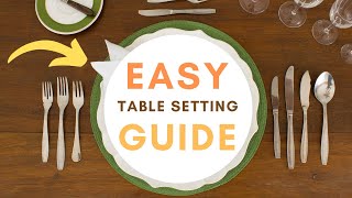 How to Set a Dinner Table with Cutlery FULL TUTORIAL [upl. by Bogie511]