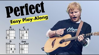 Perfect Ed Sheeran EASY GuitarLyric PlayAlong [upl. by Amo993]