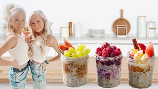 OVERNIGHT OATS  3 easy healthy breakfast recipes [upl. by Kery]