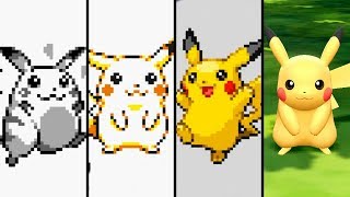 Evolution of Pikachu in Pokemon Games 19962019 [upl. by Drarreg]