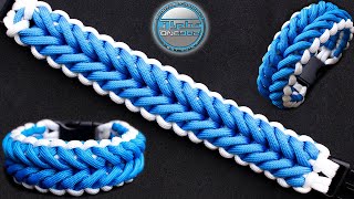 How to Make a Paracord Bracelet Barracuda Sinnet Modified Knot Tutorial DIY [upl. by Nueoras]