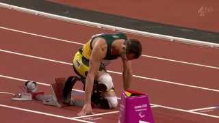 Oscar Pistorius wins the T44 400m final  London 2012 Paralympics [upl. by Acinom212]