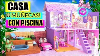 Como hacer esta CASA para MUÑECAS RECICLANDO cajas de carton [upl. by Prebo]