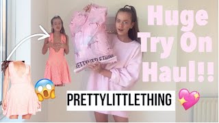 HUGE PRETTY LITTLE THING HAUL  AUTUMN WINTER TRY ON HAUL🎀💖 [upl. by Kevan252]