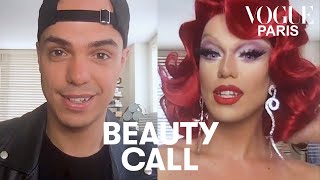 Drag queen makeup tutorial Nicky Doll teaches a beginner  Beauty Expert  Vogue Paris [upl. by Ron62]