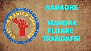 KARAOKE Mandra Floare trandafir Versuri Negativ [upl. by Obocaj]