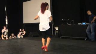 Dominican Bachata freestyle with Jorjet Alcocer at KOB 2012 [upl. by Acirej]