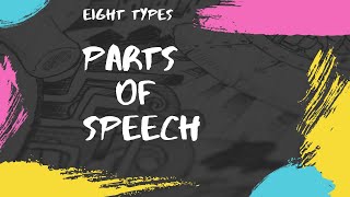 Eight Types of Parts of Speech  Examples  Exercise [upl. by Nahshun]