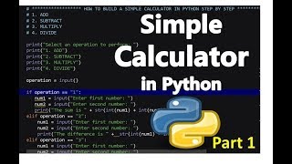 How to Build a Simple Calculator in Python  Step by Step 1 [upl. by Fabrianne]