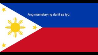 National Anthems The Philippines  Lupang Hinirang  Lyrics  Translation [upl. by Annaihs]