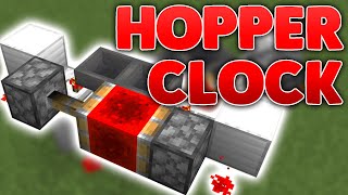 How To Build A Hopper Clock In Minecraft Etho Hopper Clock [upl. by Nodab]