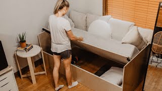 DIY Sofa Bed with Storage [upl. by Kannav]