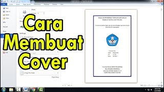 Cara Membuat Cover Makalah atau Skripsi [upl. by Derian]